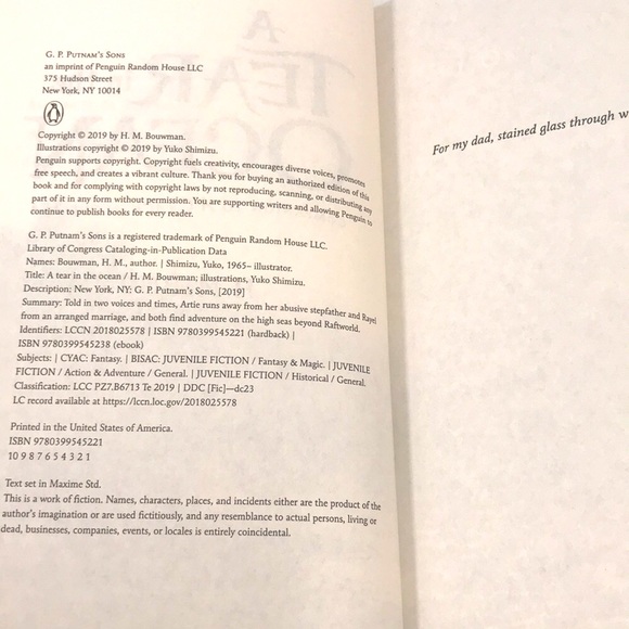 A Tear in the Ocean book by H.M. Bouwman - Picture 5 of 10